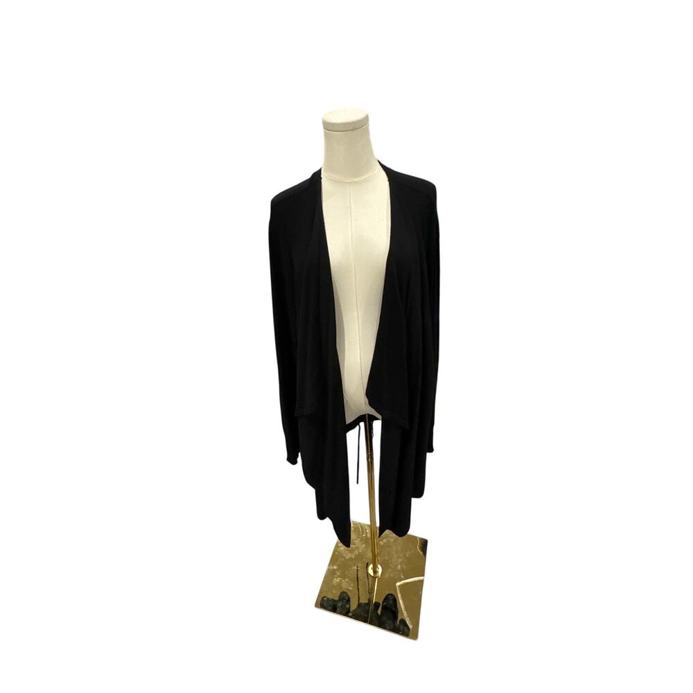 Lane Bryant Black Open Front Cardigan Duster Plus Size 26/28 Lightweight